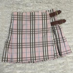 Pink Nova Check Burberry Brit Skirt